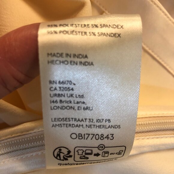 Anthropologie Ivory Short Sleeve Crop Top - Picture 9 of 9